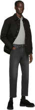 AMI Alexandre Mattiussi Black Tapered Fit Jeans