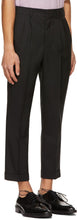 AMI Alexandre Mattiussi Black Tropical Wool Carrot Fit Trousers