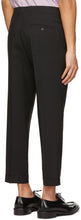 AMI Alexandre Mattiussi Black Tropical Wool Carrot Fit Trousers