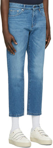 AMI Alexandre Mattiussi Blue Tapered Fit Jeans