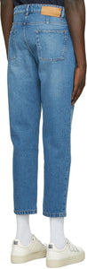 AMI Alexandre Mattiussi Blue Tapered Fit Jeans