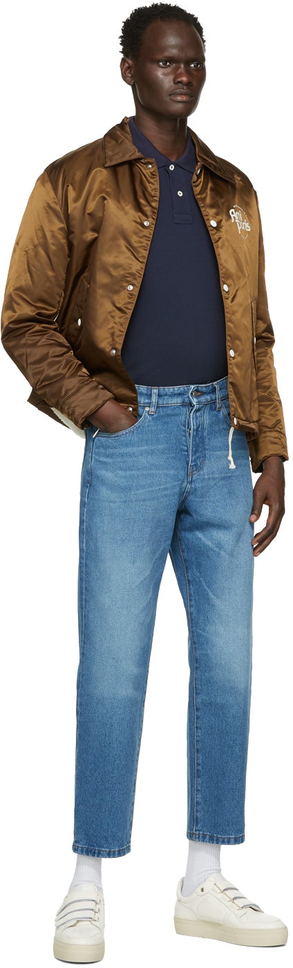AMI Alexandre Mattiussi Blue Tapered Fit Jeans