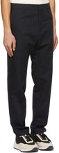 AMI Alexandre Mattiussi Navy Cigarette Fit Trousers