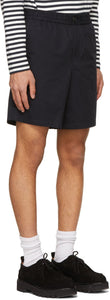AMI Alexandre Mattiussi Navy Elasticized Waist Bermuda Shorts