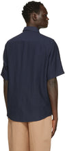 AMI Alexandre Mattiussi Navy Summer Fit Short Sleeve Shirt