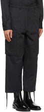 AMI Alexandre Mattiussi Navy Worker Fit Cargo Pants