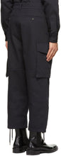 AMI Alexandre Mattiussi Navy Worker Fit Cargo Pants