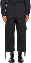 AMI Alexandre Mattiussi Navy Worker Fit Cargo Pants - Ami Alexandre Mattiussi Navy Travailleur Fit Pantalon de cargaison - Ami Alexandre Mattiussi 해군 노동자 맞는화물 바지