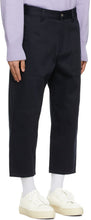 AMI Alexandre Mattiussi Navy Worker Fit Trousers