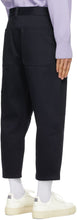 AMI Alexandre Mattiussi Navy Worker Fit Trousers