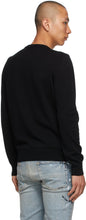AMIRI Black Cashmere Eagle Intarsia Sweater