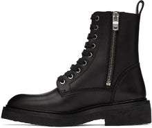 AMIRI Black Crepe Sole Combat Boots