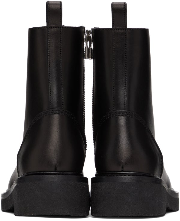 Leather lace-up boots in black - Amiri