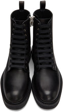 AMIRI Black Crepe Sole Combat Boots