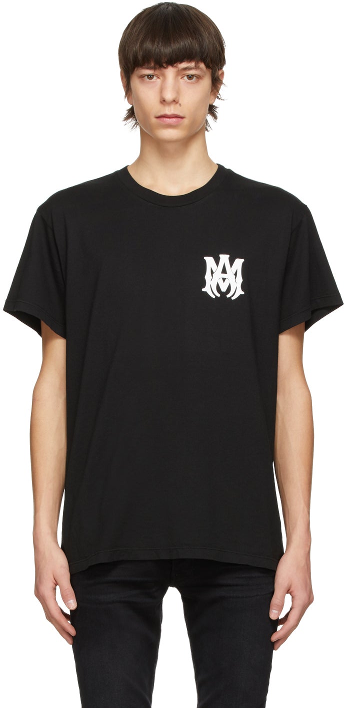 AMIRI Black MA T-Shirt - T-shirt Amiri Black MA - 아미리 블랙 마 티셔츠