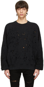 AMIRI Black Shotgun Sweatshirt - Sweat-shirt Amiri Black Shotgun - 아미리 블랙 샷건 스웨터