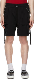 AMIRI Black Tactical Cargo Shorts - Short de cargaison tactique noir Amiri - 아미리 블랙 전술화물 반바지