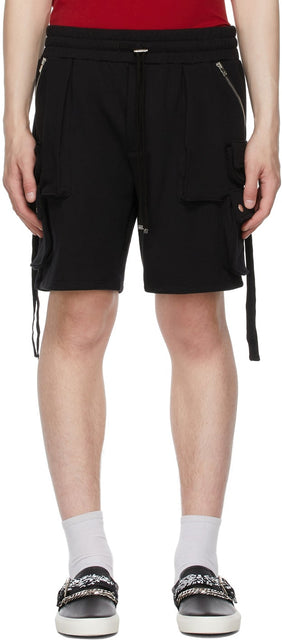 AMIRI Black Tactical Cargo Shorts - Short de cargaison tactique noir Amiri - 아미리 블랙 전술화물 반바지