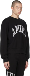 AMIRI Black Varsity Sweatshirt