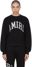 AMIRI Black Varsity Sweatshirt - Sweat-shirt d'Amiri Noir Varsity - Amiri Black Varsity 스웨터