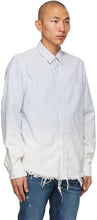 AMIRI Blue Bleach Oxford Shirt