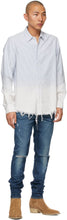 AMIRI Blue Bleach Oxford Shirt