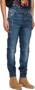 AMIRI Blue Slash Jeans
