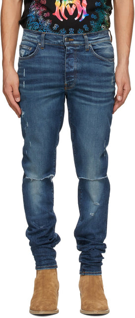 AMIRI Blue Slash Jeans - Amiri Blue Slash jeans - 아미리 블루 슬래시 청바지