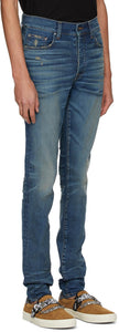 AMIRI Indigo Distressed Stack Jeans