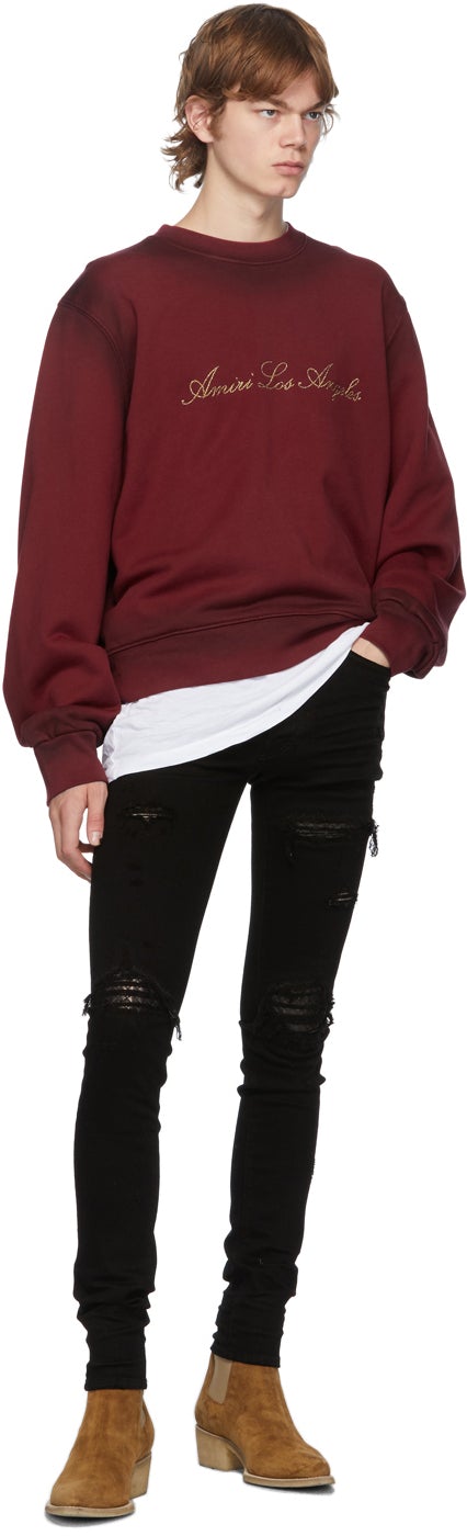 AMIRI Red 'Los Angeles' Sweatshirt