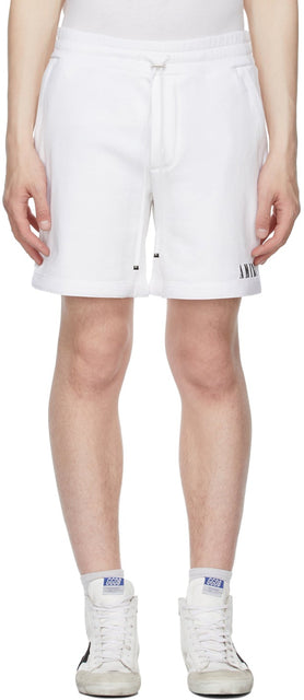 AMIRI White Core Logo Shorts - Short de logo de noyau d'Amiri blanc - Amiri 화이트 코어 로고 반바지