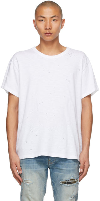 AMIRI White Shotgun T-Shirt - T-shirt d'Amiri White Shotgun - 아미리 화이트 샷건 티셔츠