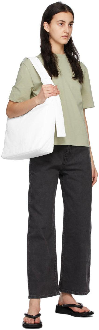 AMOMENTO Green Mock Neck T-Shirt