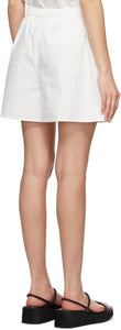 AMOMENTO White Cotton Shorts