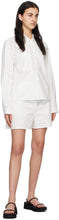 AMOMENTO White Cotton Shorts