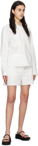 AMOMENTO White Cotton Shorts