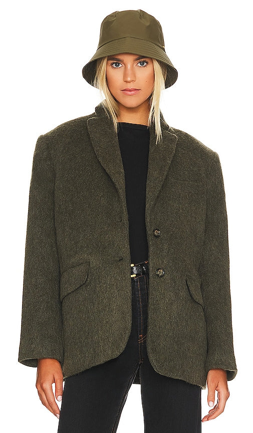 ANINE BING Quinn Blazer in Dark Green Anine bing Quinn Blazer en vert foncé Anine bing Quinn西装外套在深绿色