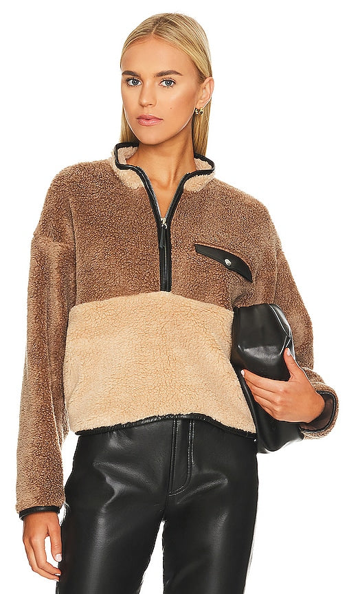 ANINE BING Royce Pullover in Tan Anine bing royce pullor dans le bronzage Anine bing Royce套头衫