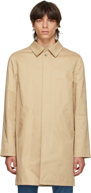 A.P.C. Beige Urban Mac Coat - A.P.C. Beige Mac Urban Mac - a.p.c. 베이지 Urban Mac 코트