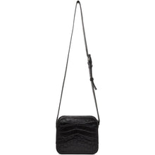 A.P.C. Black Croc Louisette Bag