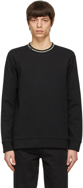 A.P.C. Black Earl Sweatshirt - A.P.C. Sweateau noir noir - a.p.c. 흑인 얼 스웨트