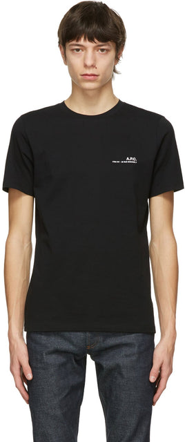 A.P.C. Black Item T-Shirt - A.P.C. T-shirt Noir Article - a.p.c. 검은 항목 티셔츠