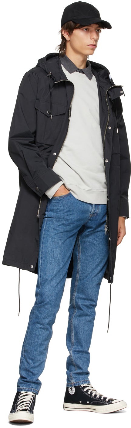 A.P.C. Black Ripstop Alan Coat