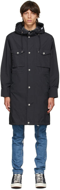 A.P.C. Black Ripstop Alan Coat - A.P.C. Black Ripstop Alan Coat - a.p.c. 블랙 립스틱 앨런 코트