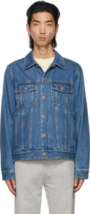 A.P.C. Blue Denim Charles Jacket - A.P.C. Veste Blue Denim Charles - a.p.c. 블루 데님 찰스 자켓