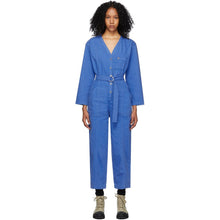 A.P.C. Blue Denim Gaelle Jumpsuit - A.P.C. Combinaison Blue Denim Gaelle - a.p.c. 블루 데님 Gaelle Jumpsuit.