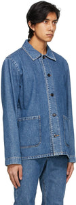 A.P.C. Blue Denim Kerlouan Jacket
