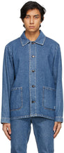 A.P.C. Blue Denim Kerlouan Jacket - A.P.C. Veste Blue Denim Kerlouan - a.p.c. 블루 데님 Kerlouan 재킷