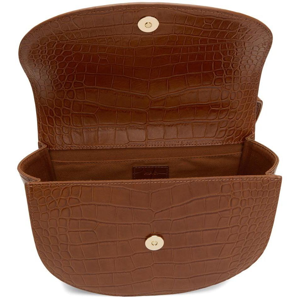 A.P.C. Brown Croc GenÃ¨ve Bag