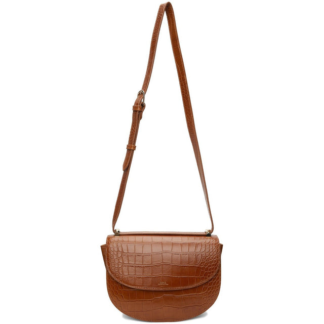 A.P.C. Brown Croc GenÃ¨ve Bag - A.P.C. Sac de génie croco marron - a.p.c. 갈색 croc gennveve bag.
